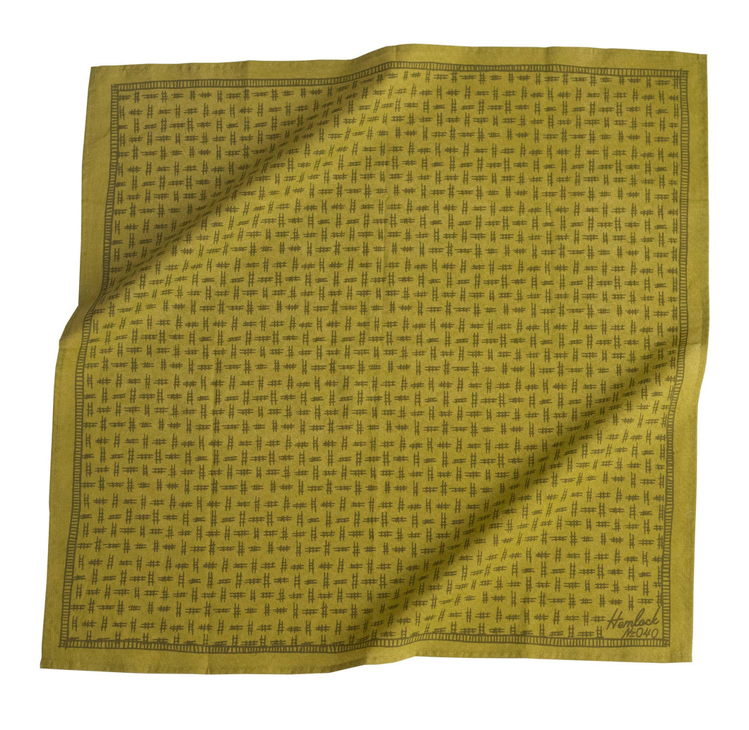 No. 040 Hunter Lime Bandana