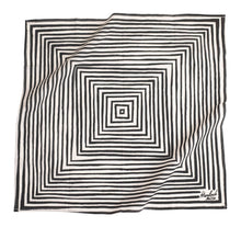 Load image into Gallery viewer, No. 034 Black White Stripe Bandana
